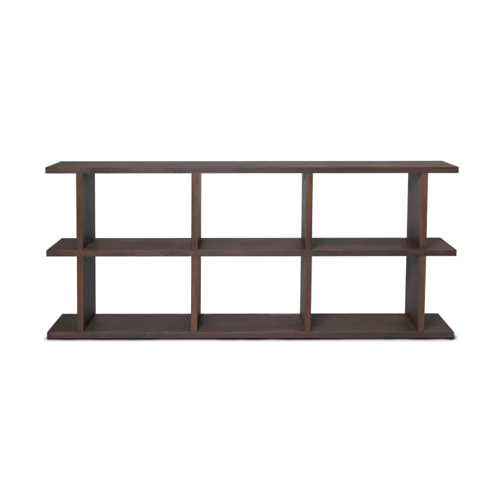 Kona bokhylla 3x2 - Dark stained - Ferm Living