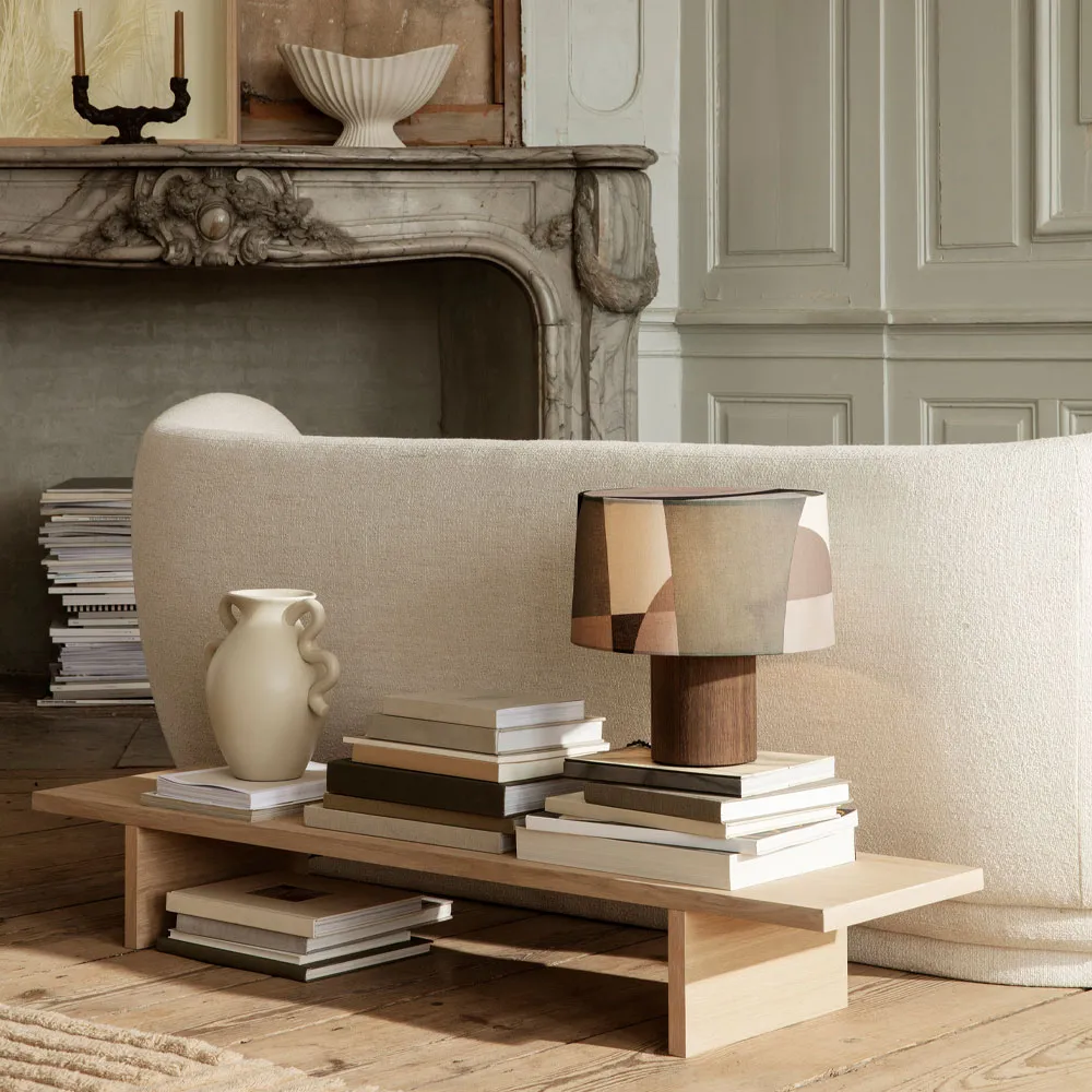 Kona low table sidobord, oak natural veneer Ferm Living