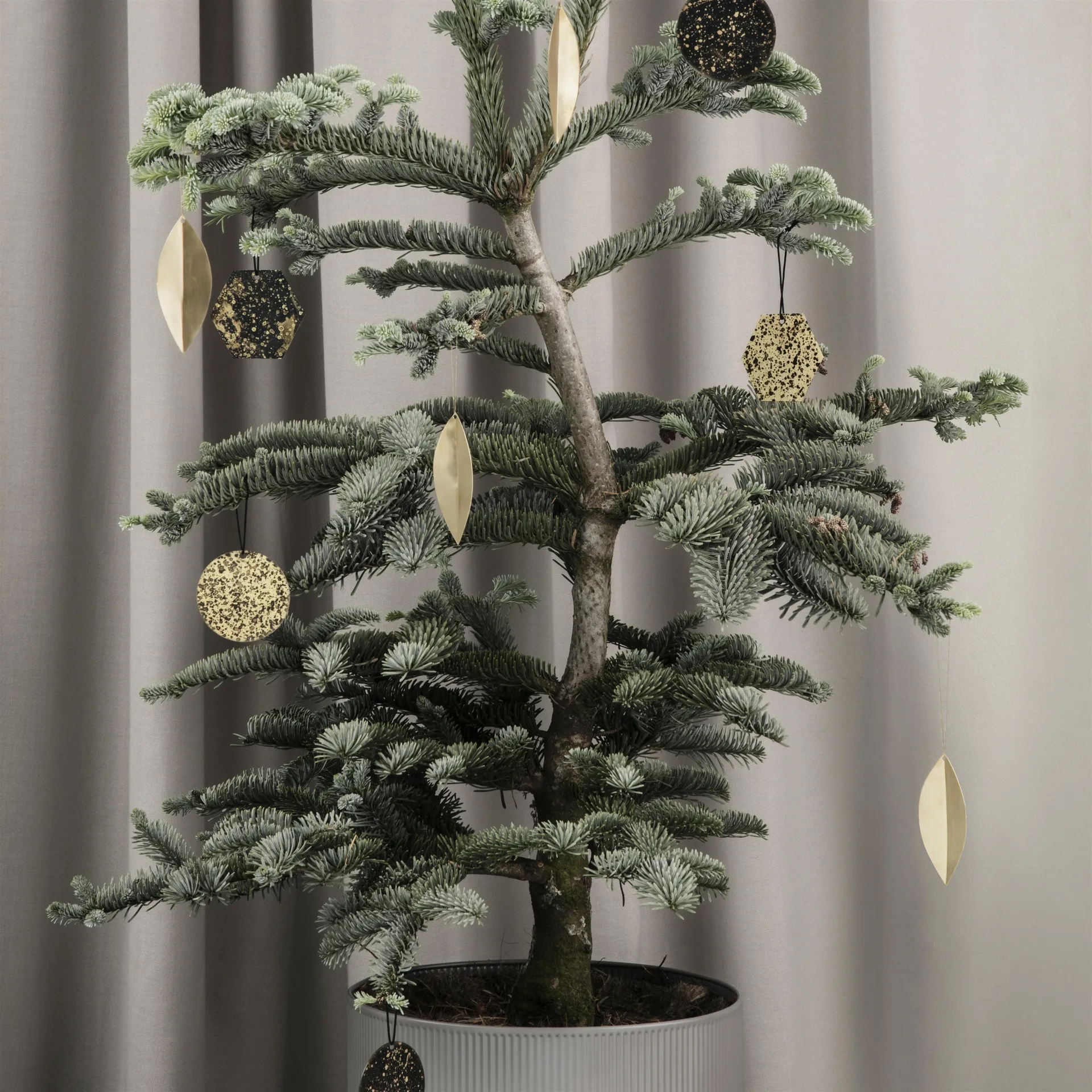 Leaf julgranshänge, Mässing, 4-pack Ferm Living