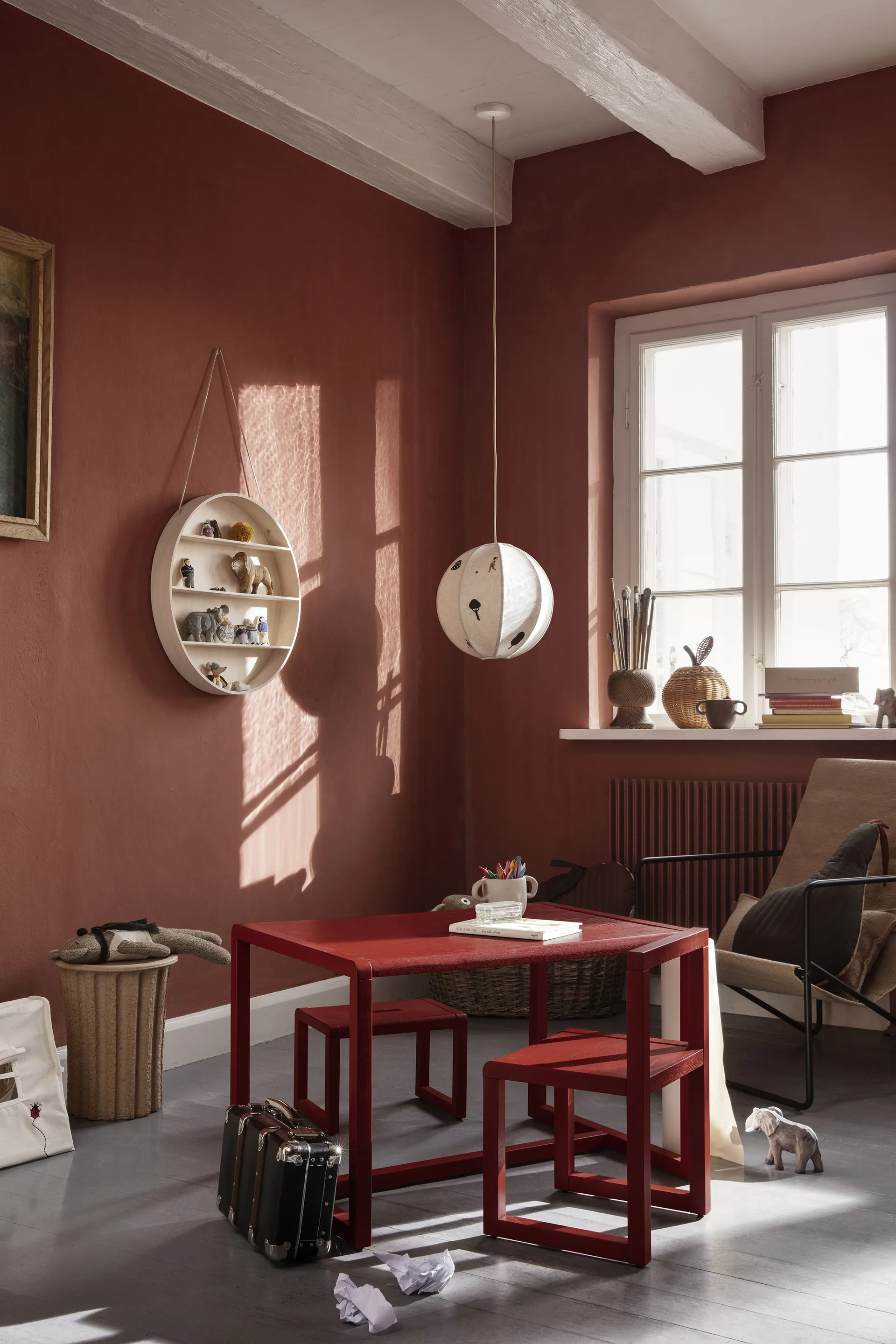 Little Architect bord, Poppy Red Ferm Living