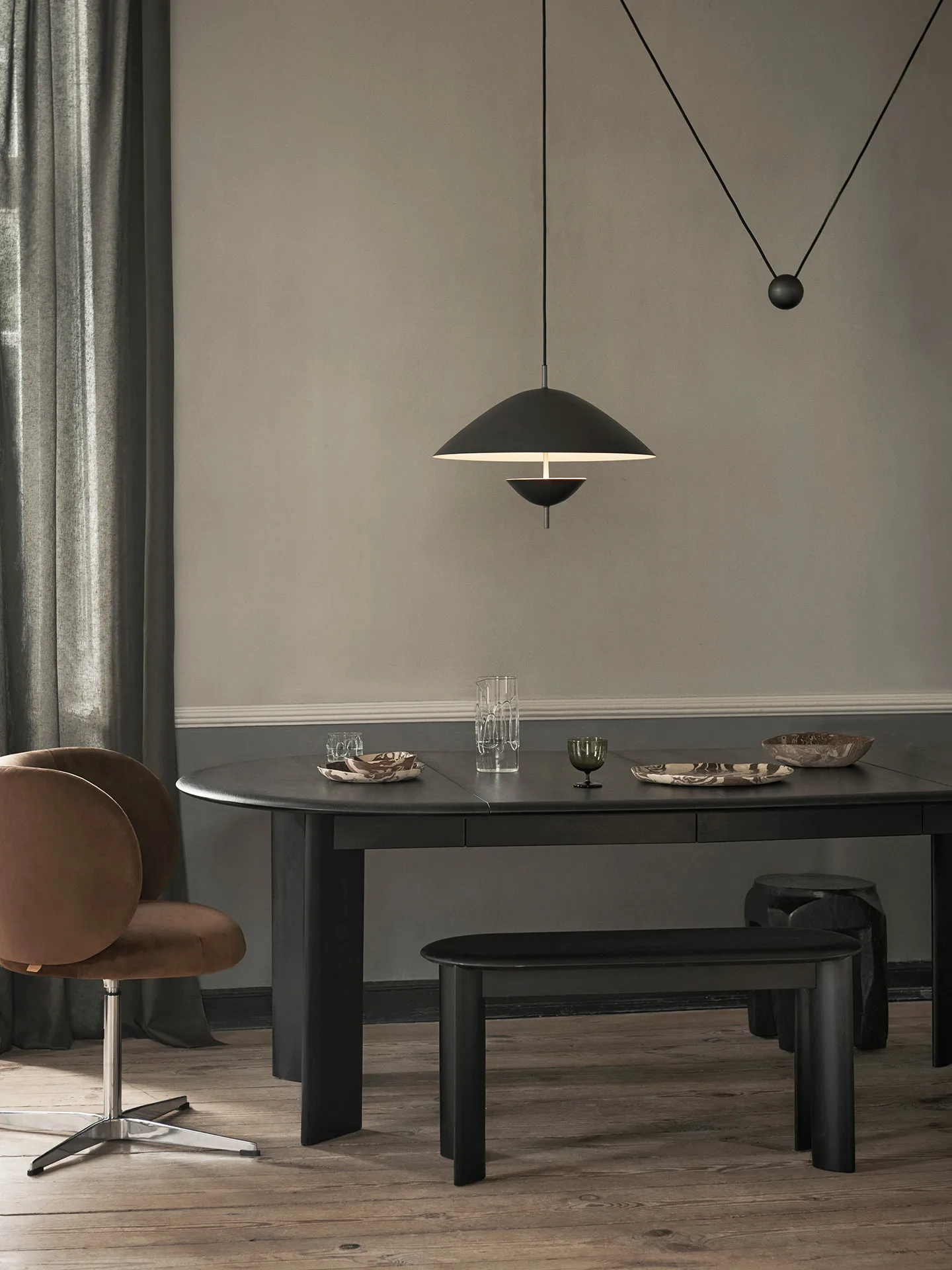 Lod pendel, Blackened Iron Ferm Living
