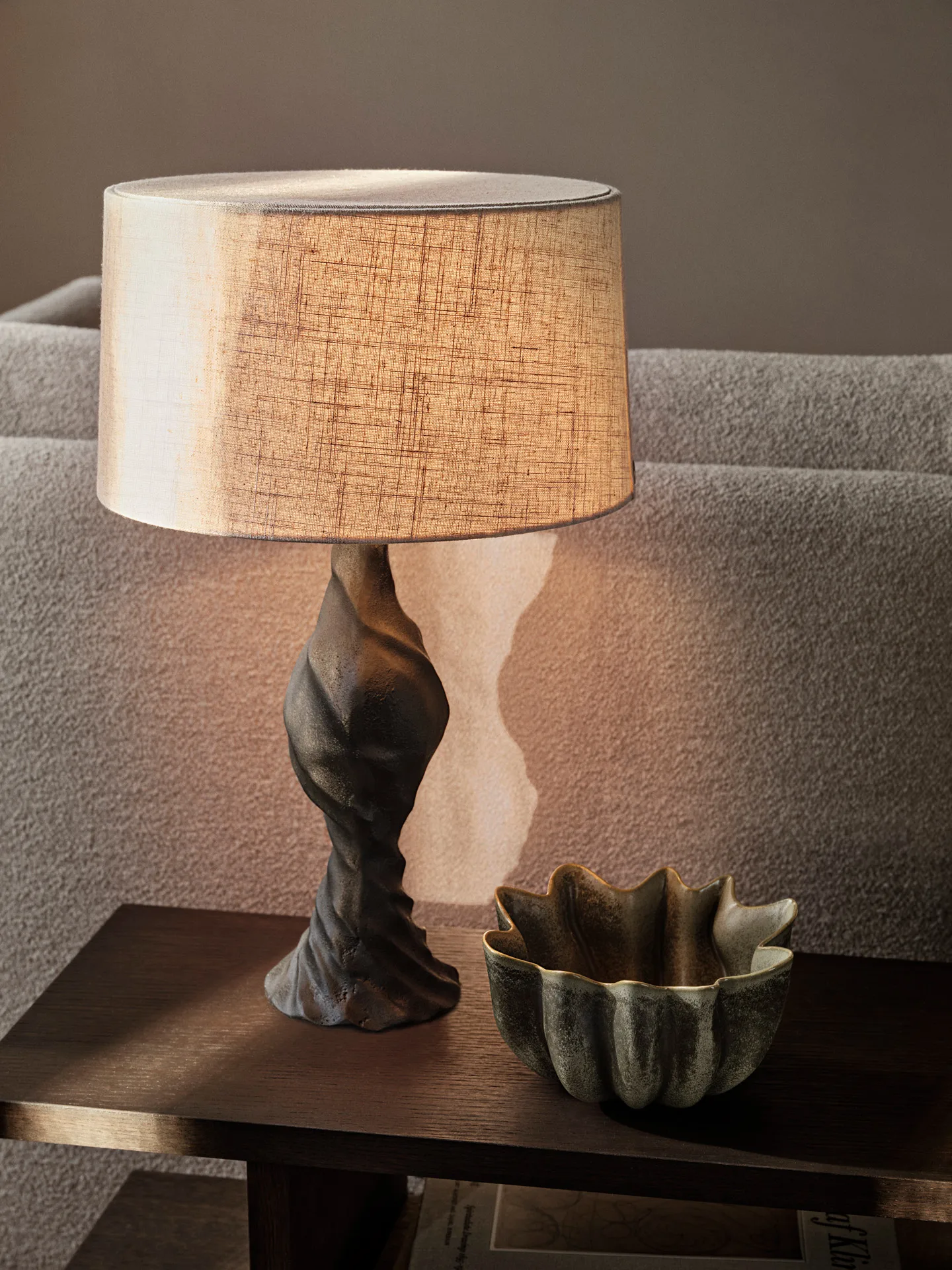 Moltan lampfot 40 cm, Black Ferm Living