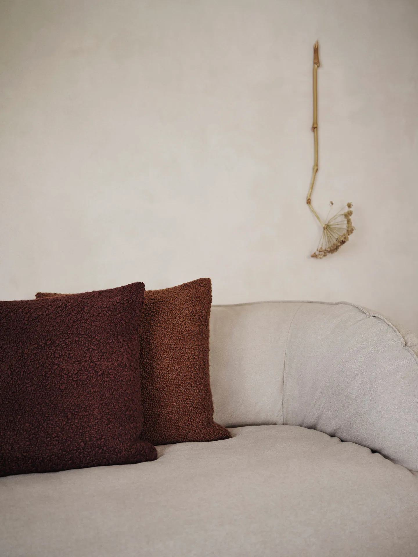 Moor kudde 50x50 cm, Dark pecan Ferm Living