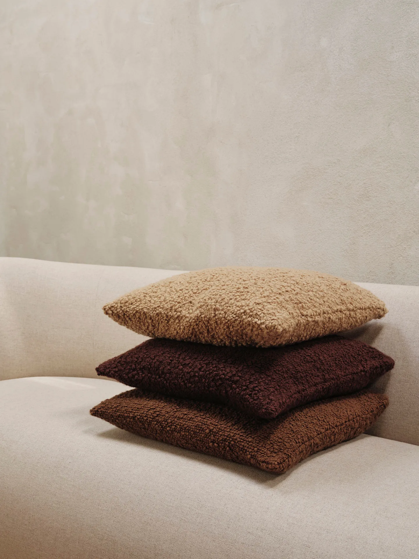 Moor kudde 50x50 cm, Dark pecan Ferm Living