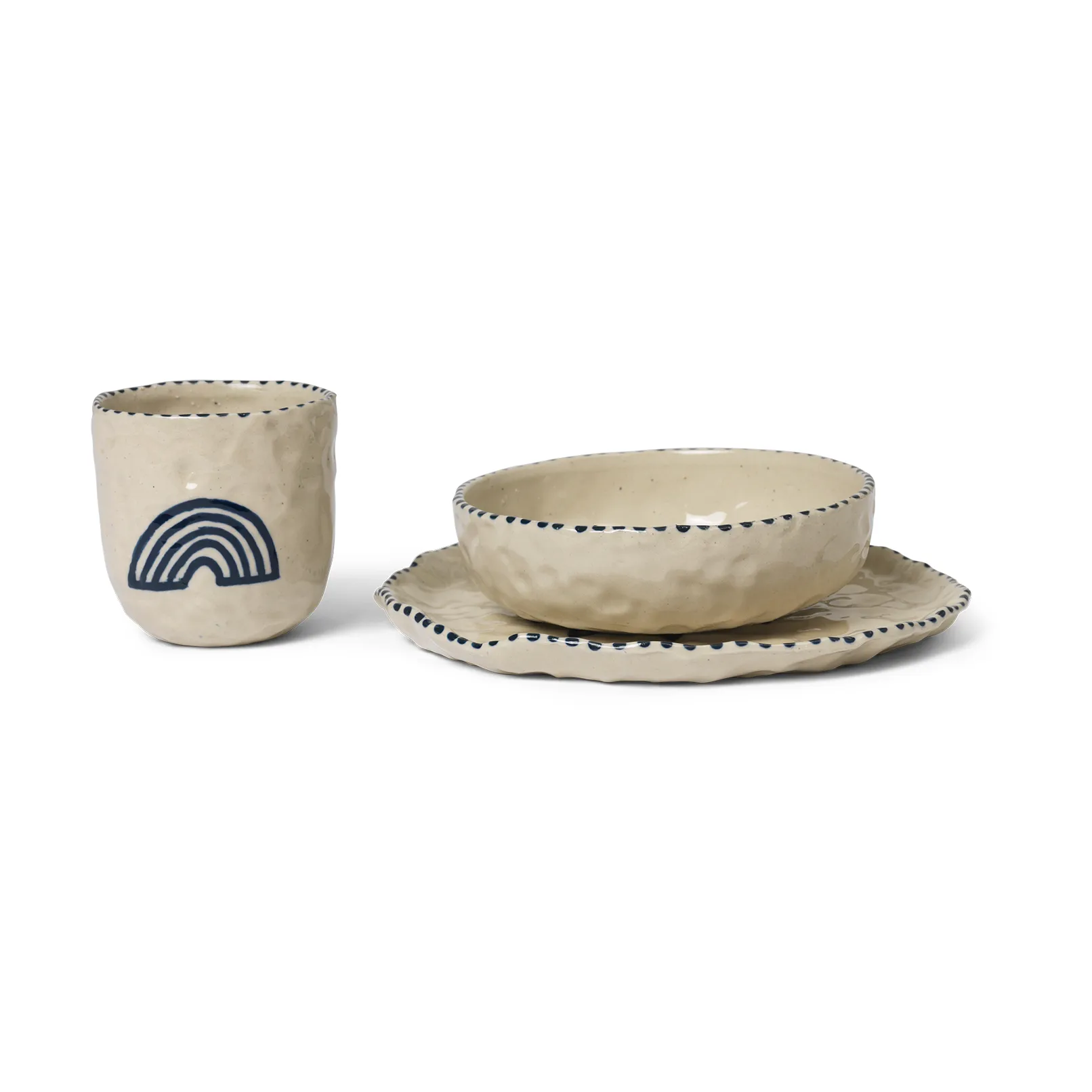 Naive barnservis 3 delar, Deep blue Ferm Living
