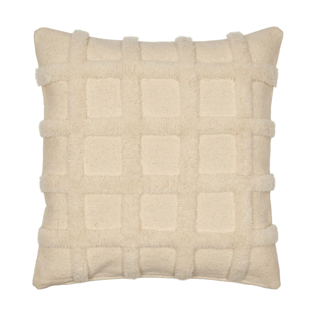 Norte grid kudde, Off-white, 50x50 cm Ferm Living