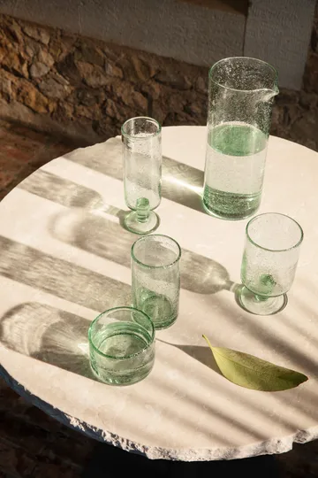 Oli vattenglas högt 22 cl - Recycled clear - Ferm Living