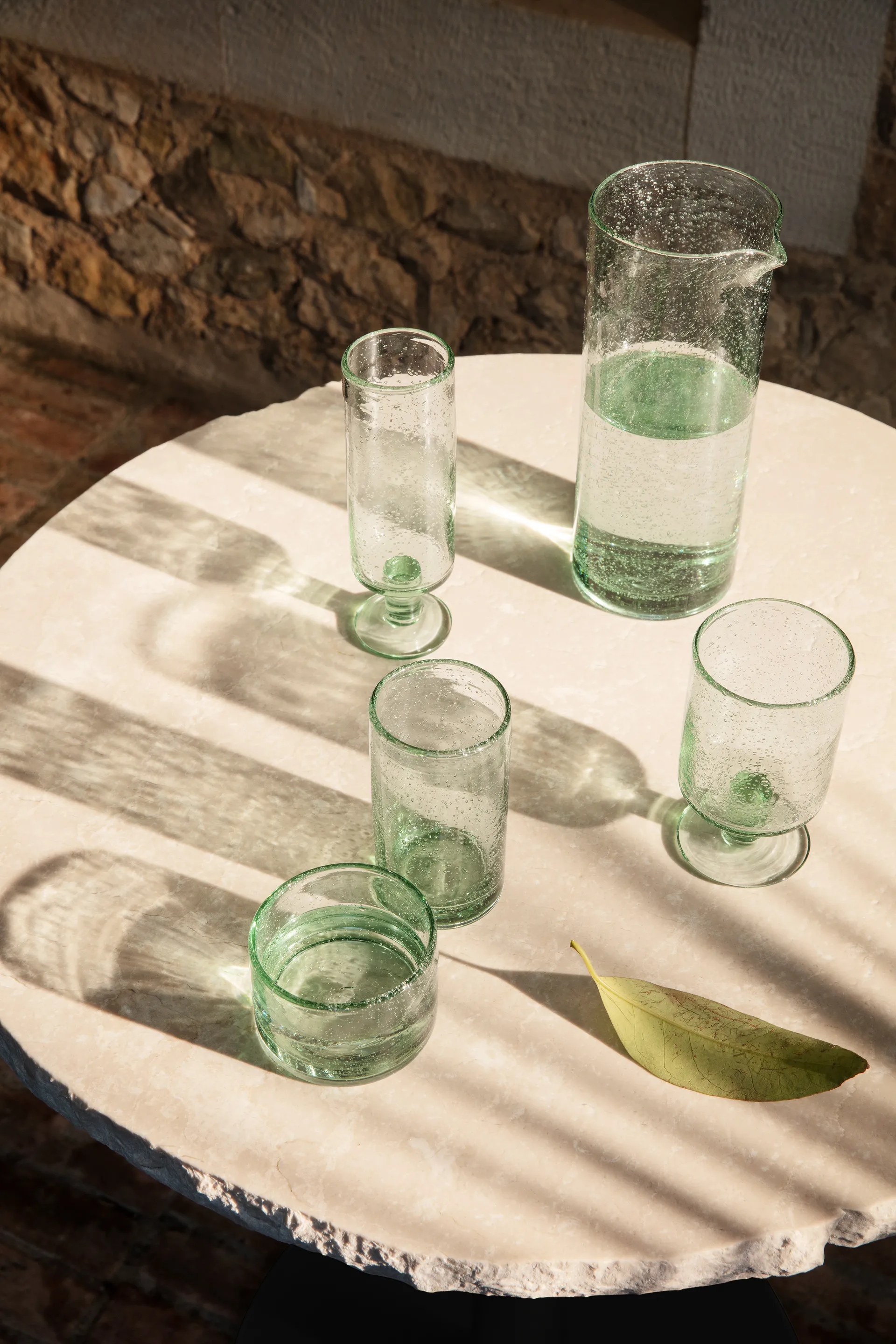 Oli vattenglas lågt 11 cl, Recycled clear Ferm Living