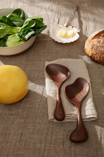 Os salladsbestick 2 delar - Dark brown - Ferm Living