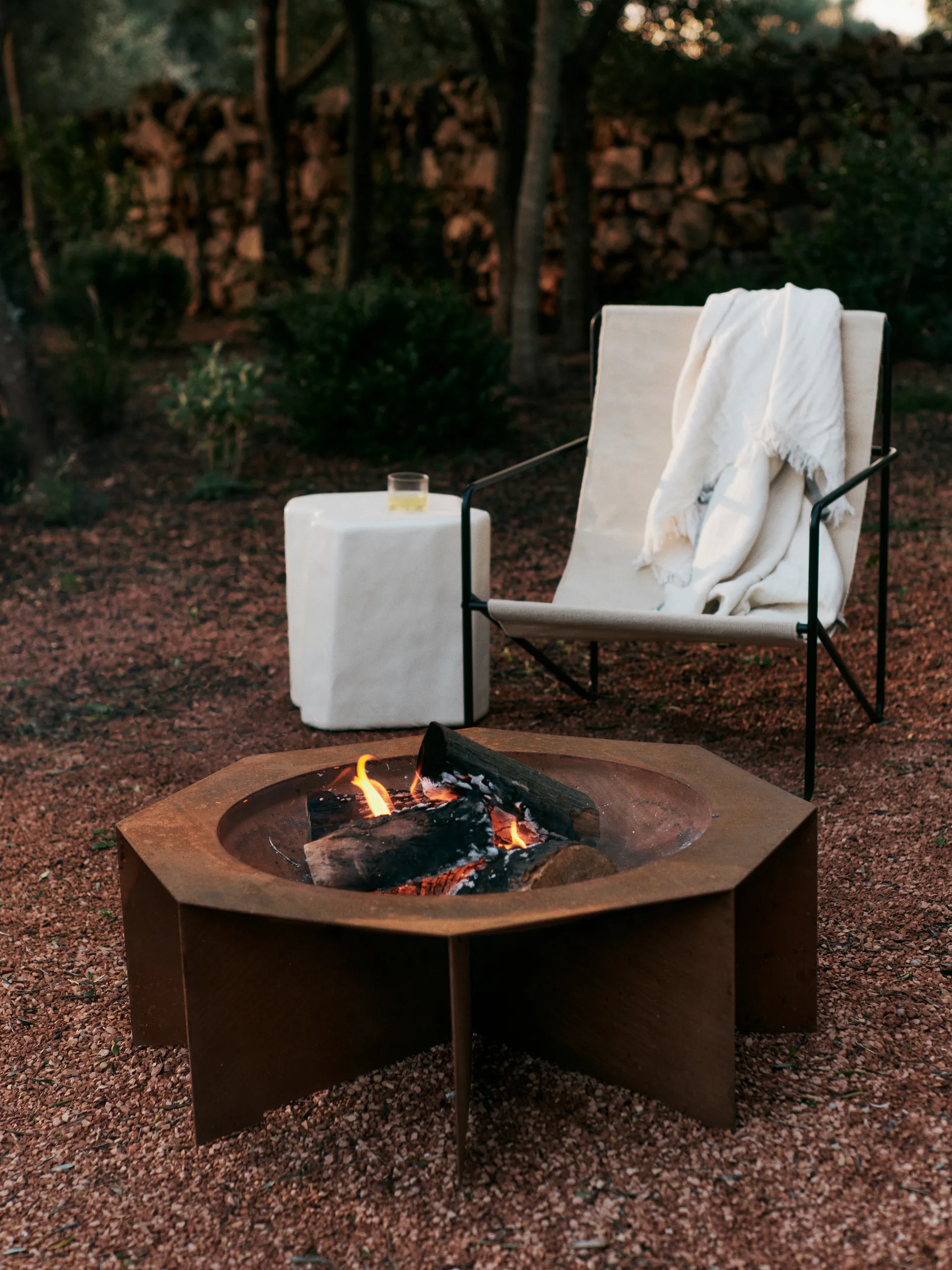 Otto fire pit eldstad, Rust, Ø85,5x29 cm Ferm Living