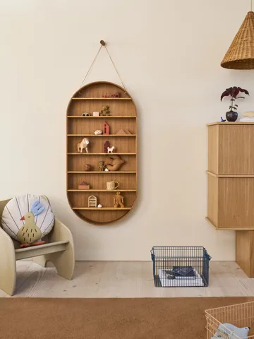 Oval Dorm hylla - Oiled oak - Ferm Living