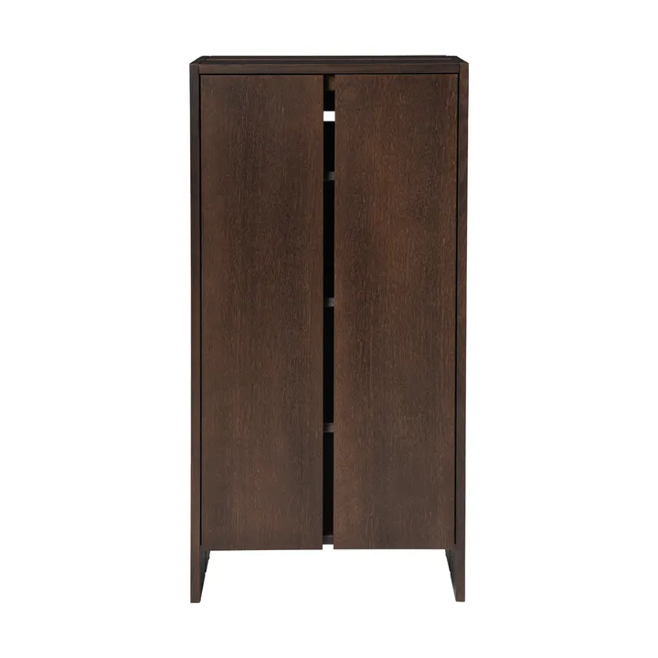 Parcel skåp - Dark stained oak, 55x30x110 cm - Ferm Living