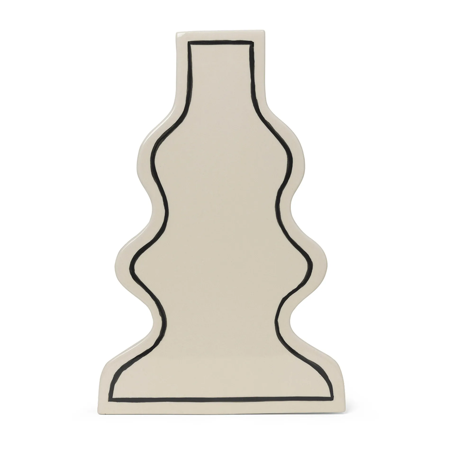 Paste vas curvy 36 cm, Off-white Ferm Living