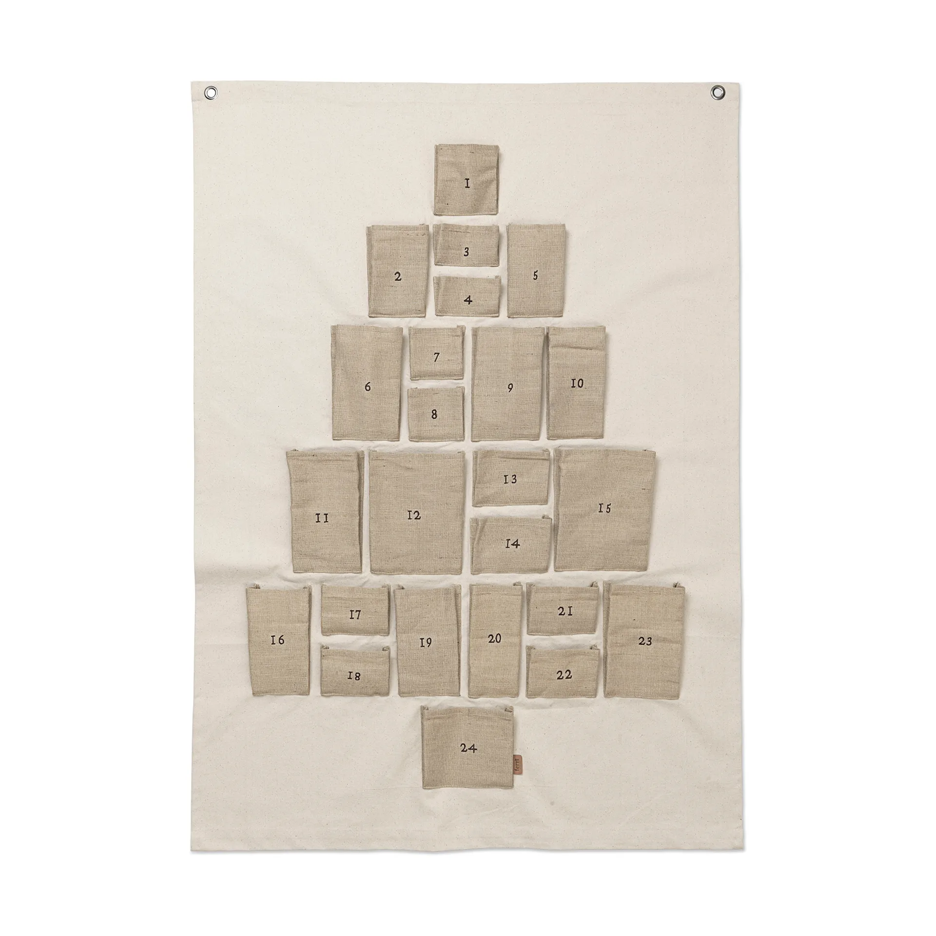 Pine julkalender, Maxi, 90x125 cm Ferm Living