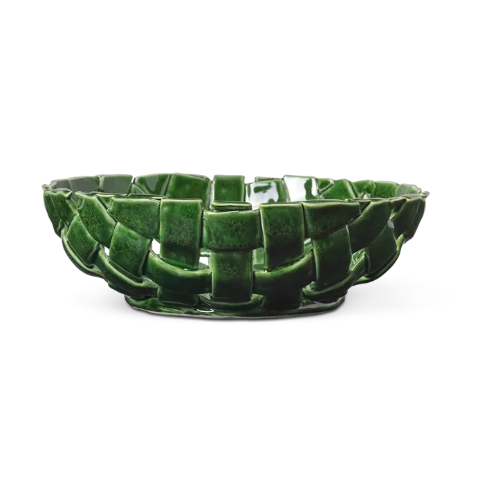 Plait skål Ø30 cm - Emerald green - Ferm Living
