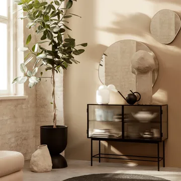 Pond Spegel - dark chrome, xl - Ferm Living