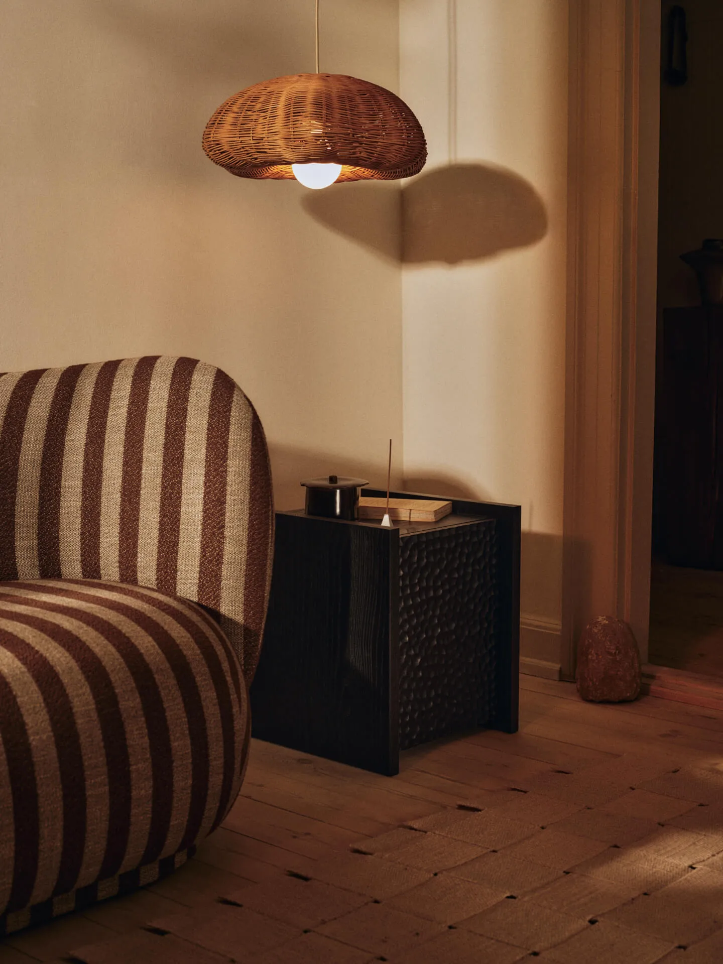 Pyra rökelsebrännare, Borstad aluminium Ferm Living