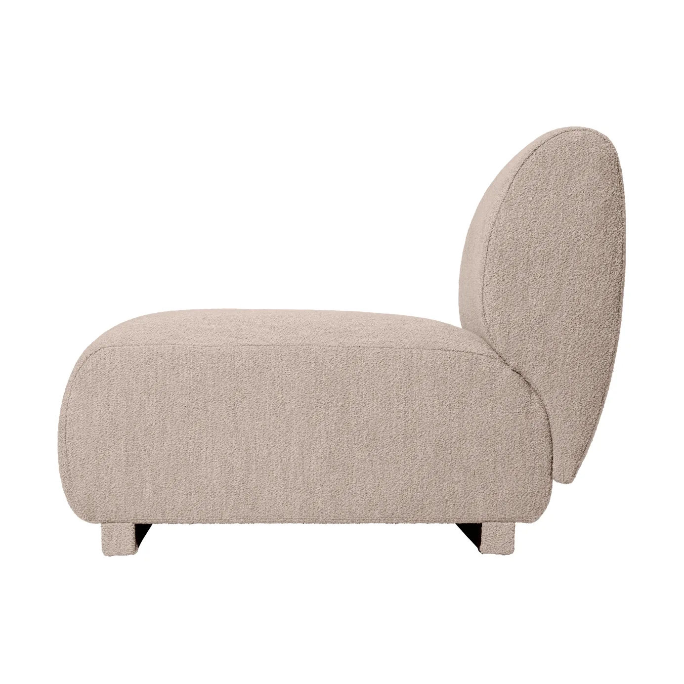 Rico open soffmodul L, Soft bouclé-natural Ferm Living