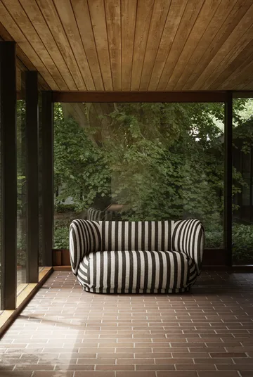 Rico soffa 2-sits - Louisiana sand black - Ferm Living