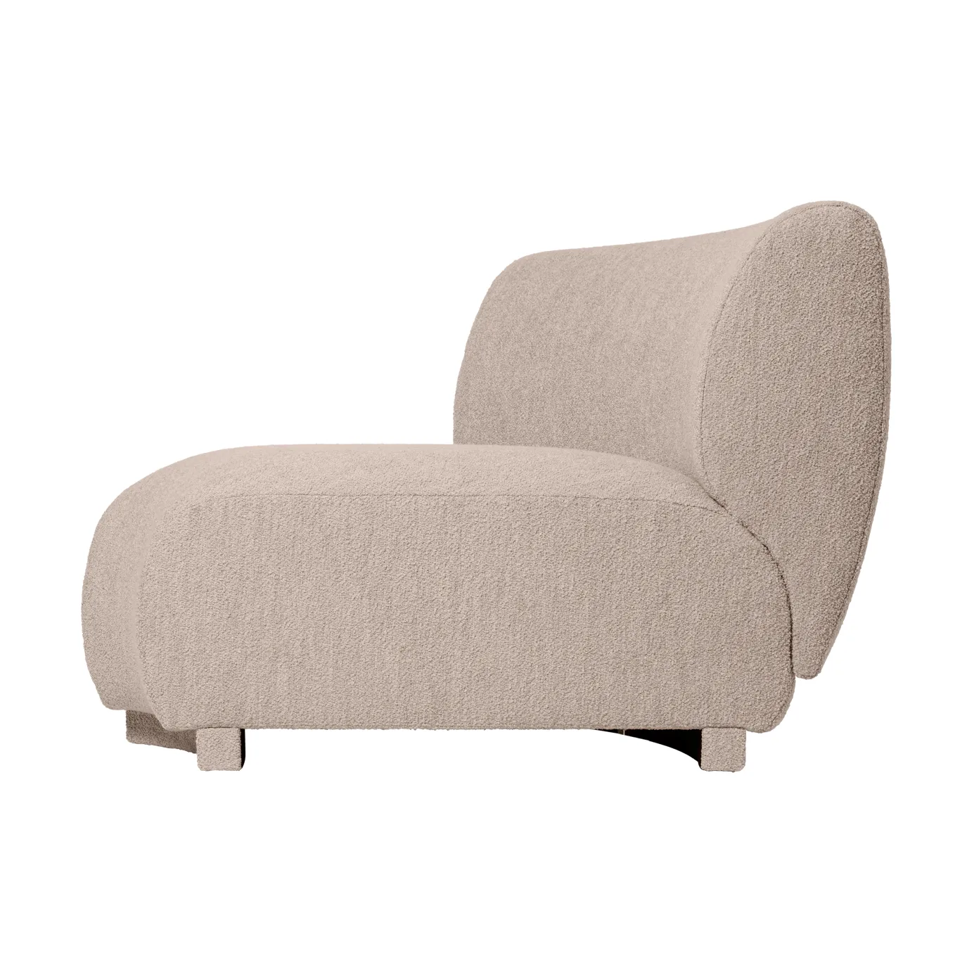 Rico soffmodul corner 45 Soft Bouclé, Natural Ferm Living