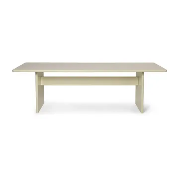Rink matbord large 240x90x74 cm - Eggshell - Ferm Living