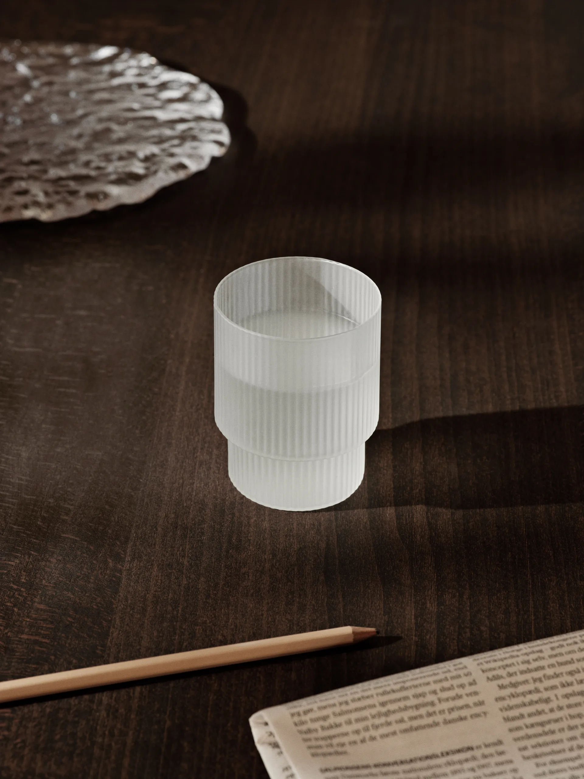 Ripple glas 4-pack, Frosted Ferm Living
