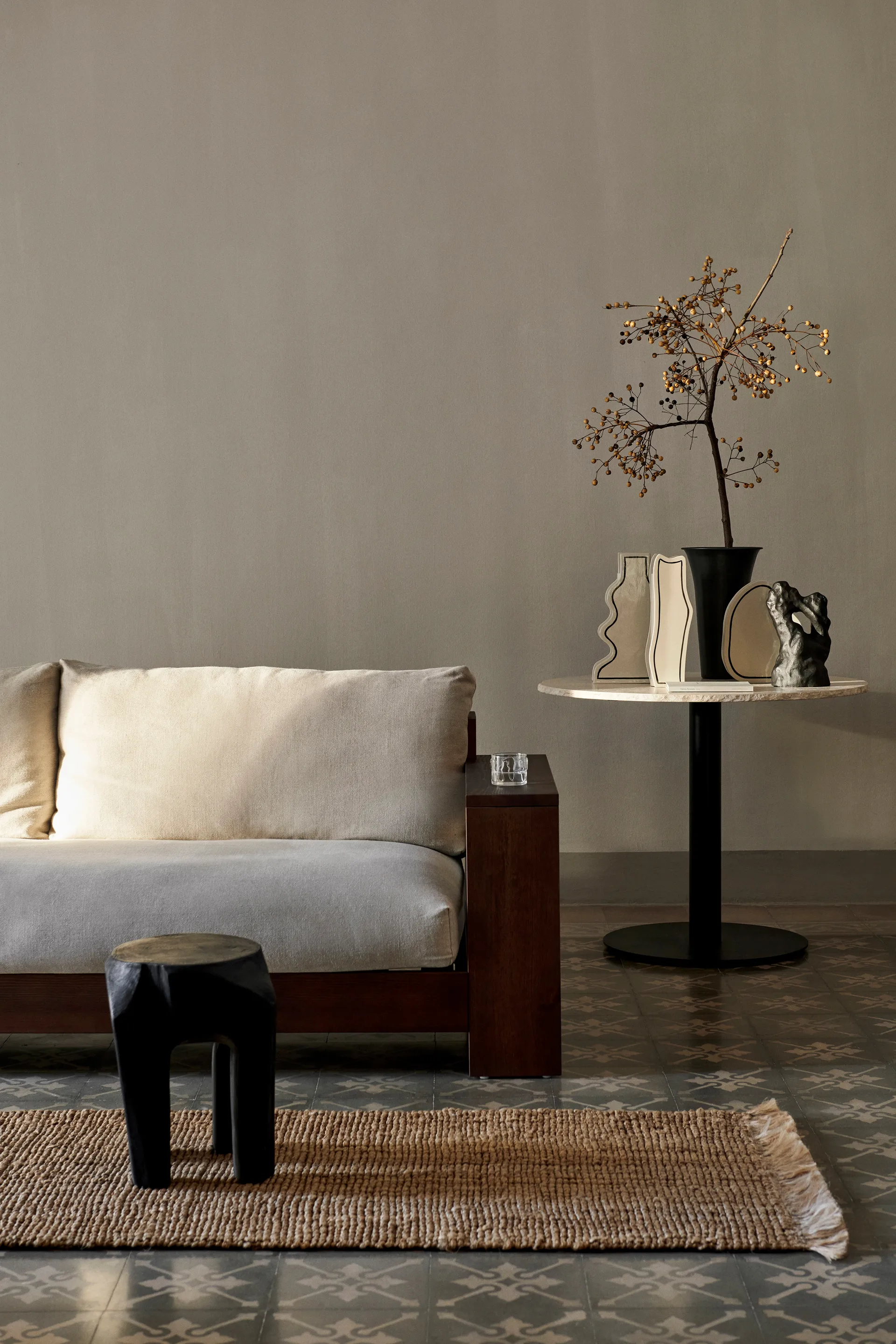 Root pall Ø30x40 cm, Black stained Ferm Living