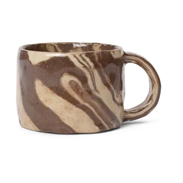 Ryu mugg låg 20 cl - Sand-brown - Ferm Living