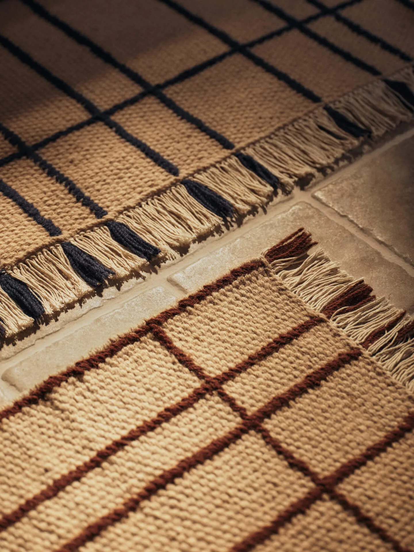 Sen matta, Parchment-indigo, 170x240 cm Ferm Living