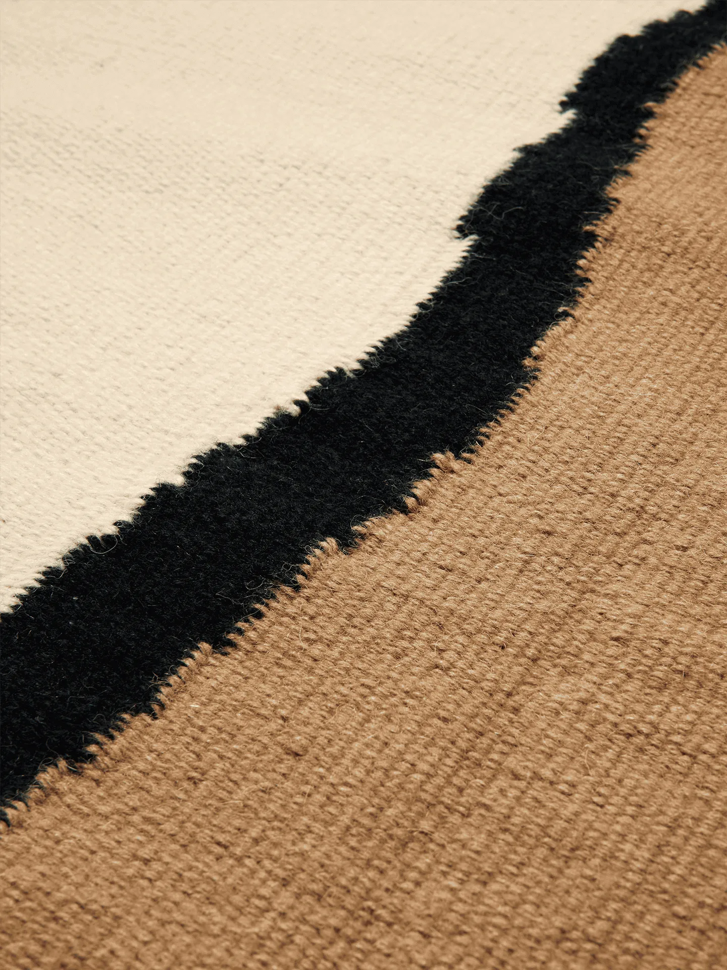 Soil Kelim matta, Dark sand-off white, 170x240 cm Ferm Living