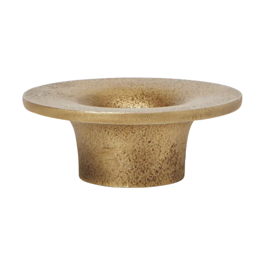 Soothe ljusstake Ø8 cm, Brass Finish Ferm Living