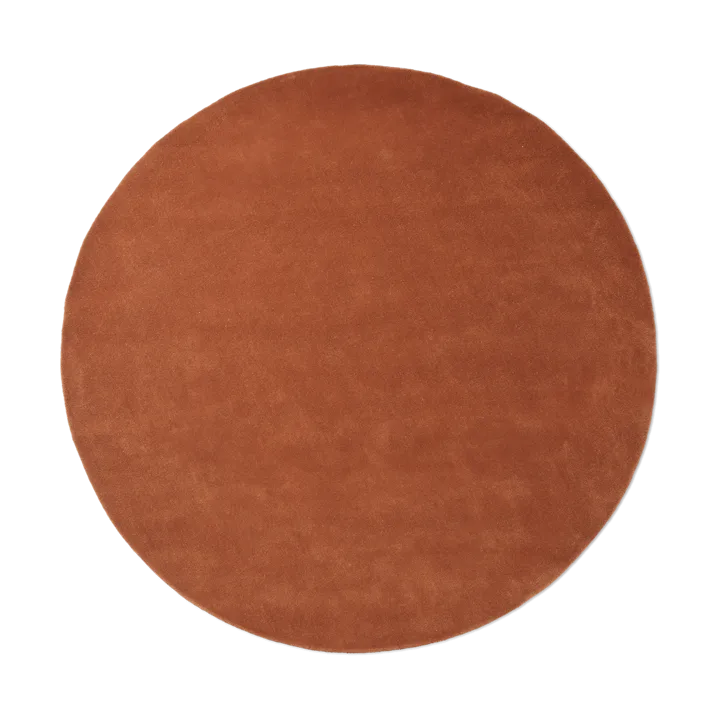 Stille tuftad matta rund - Red brown, Ø240 cm - Ferm Living