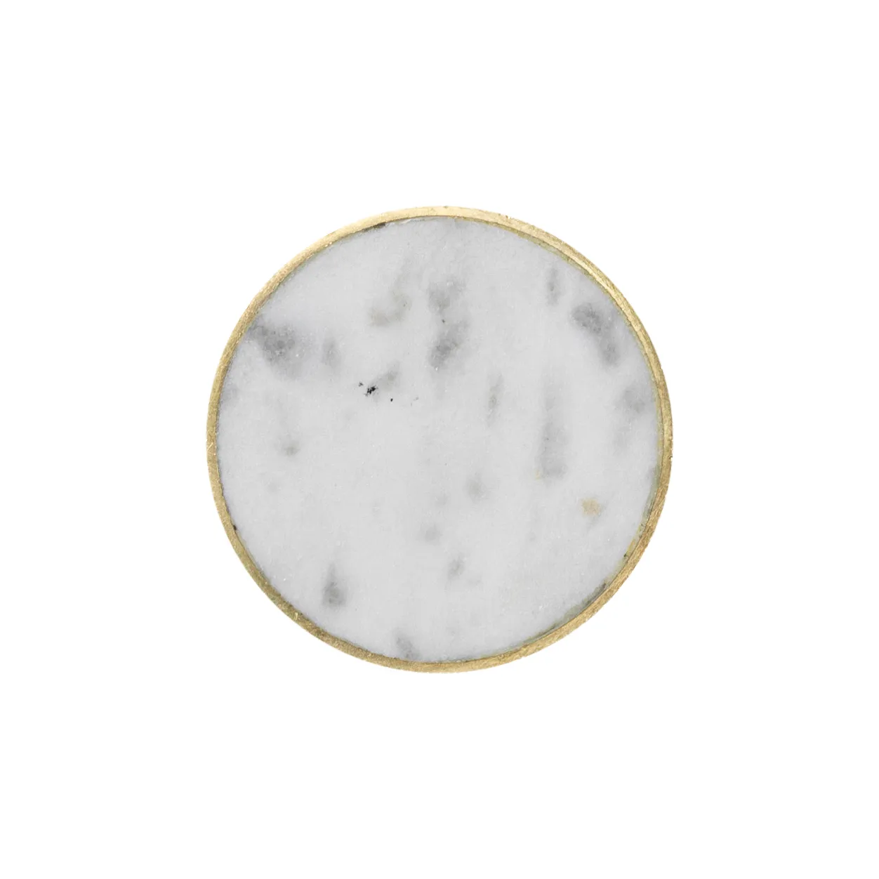 Stone krok stor, vit marmor-mässing Ferm Living