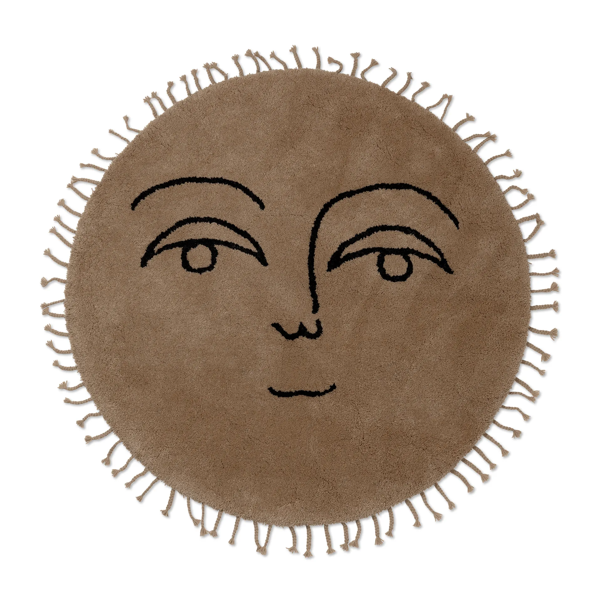 Sun matta Ø130 cm, Natural Ferm Living