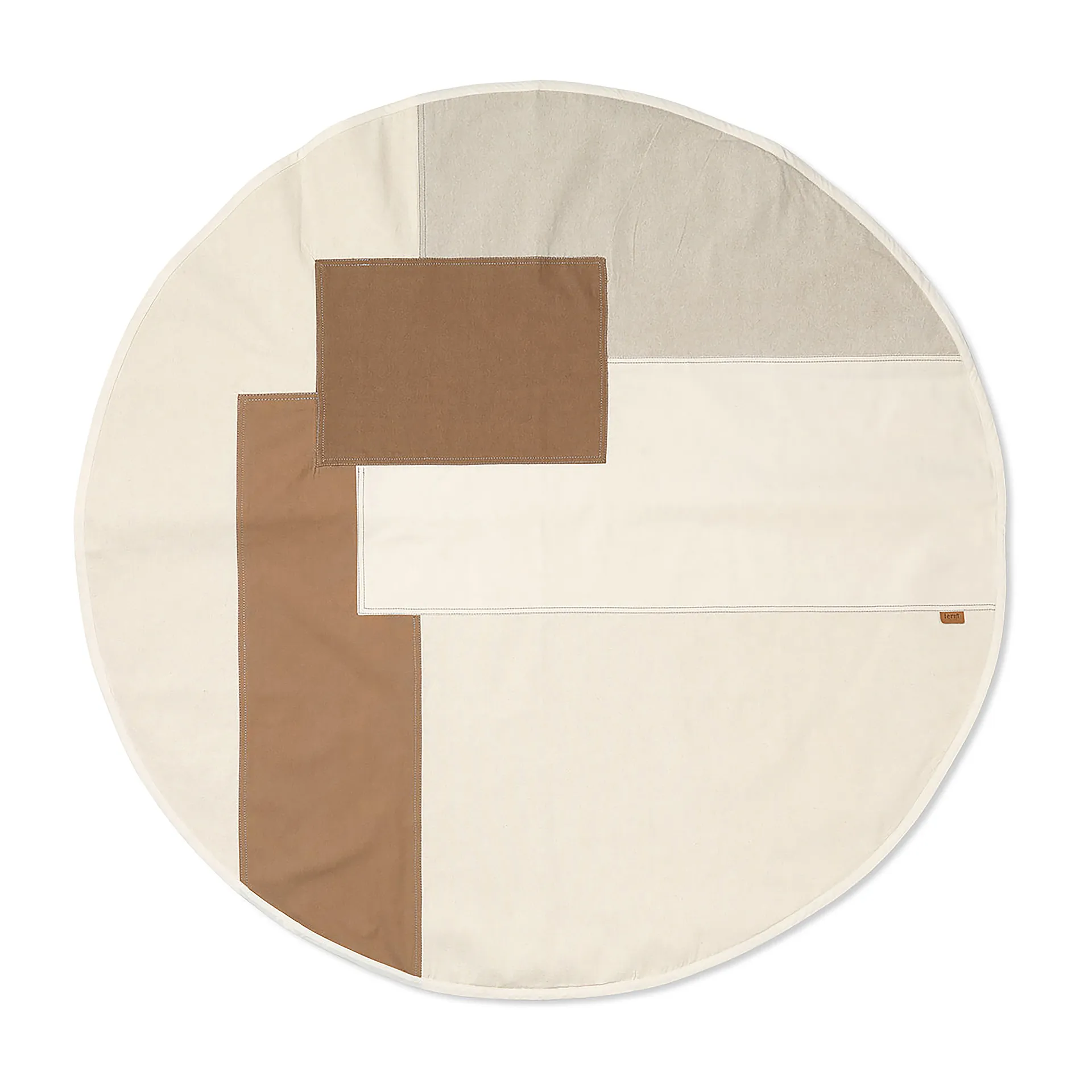 Tonal julgransmatta Ø120 cm, Natural Ferm Living