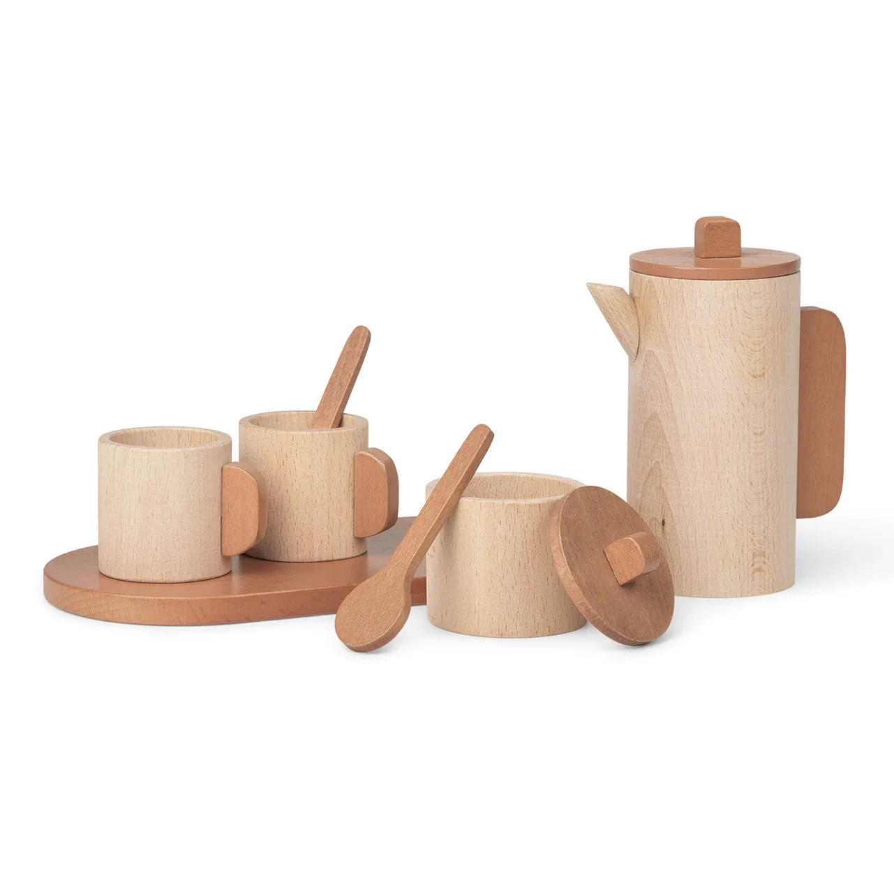 Toro barnservis i trä, Natural Ferm Living