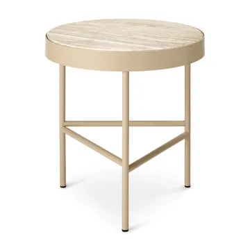 Travertine soffbord Ø40 cm - Cashmere - Ferm Living