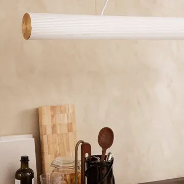 Vuelta pendel 100 cm - Vit-mässing - Ferm Living