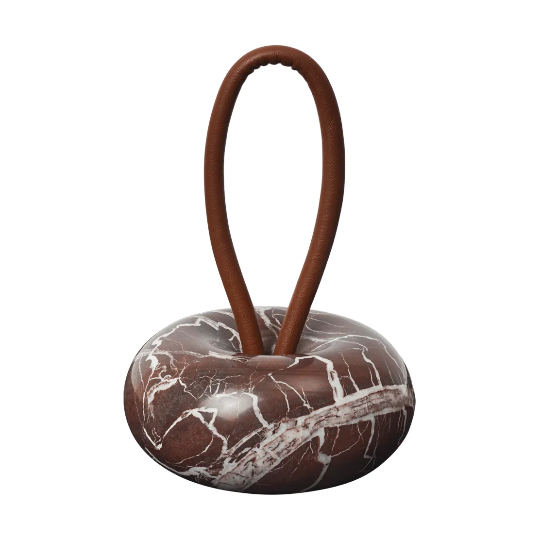 Wa dörrstopp, Rosso Levanto marmor, Ø14 cm Ferm Living