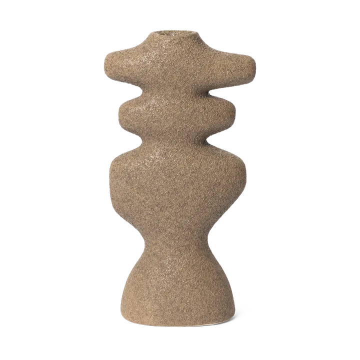 Yara ljusstake large - Dark Sand - Ferm Living