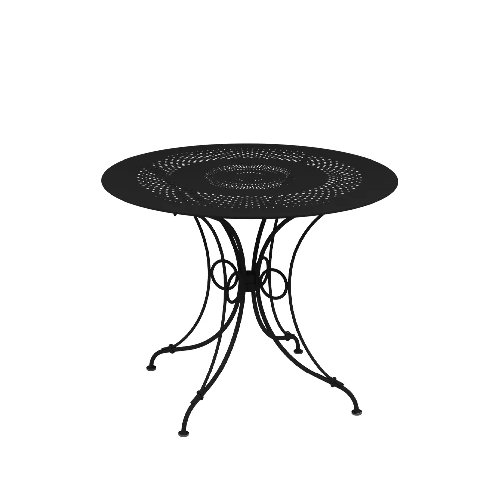 1900 bord Ø96 cm, Liquorice (svart) Fermob