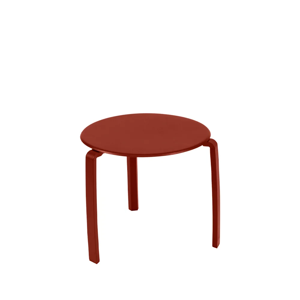 Alize bord lågt Ø48 cm, Red ochre (röd) Fermob