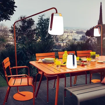 Balad portabel bordslampa LED - Acapulco blue (blå)-liten - Fermob
