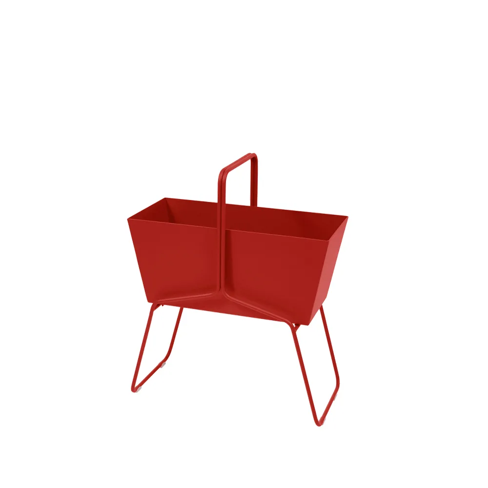 Basket high planteringsbox, Chili (röd) Fermob