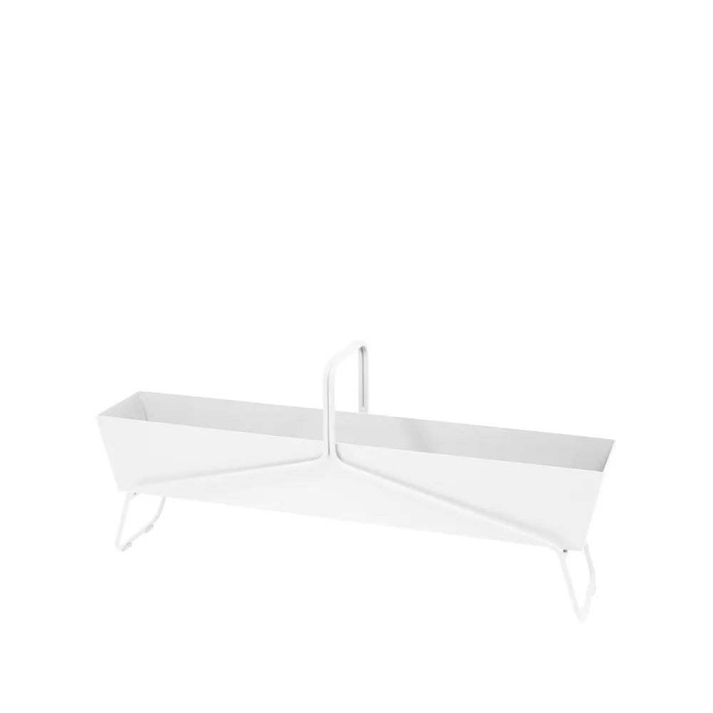 Basket long planteringsbox, Cotton white (vit) Fermob