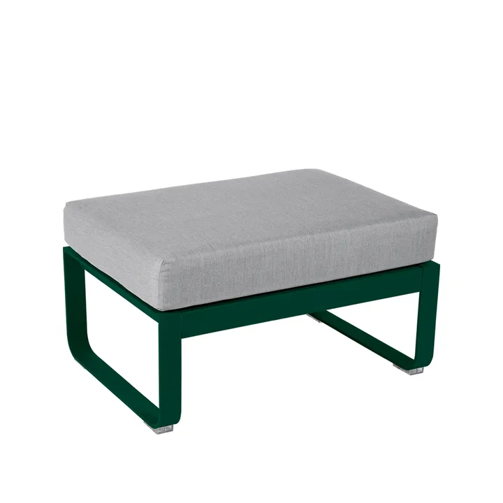Bellevie 1-sits fotpall - Cedar green (grön), flannel grey dyna - Fermob