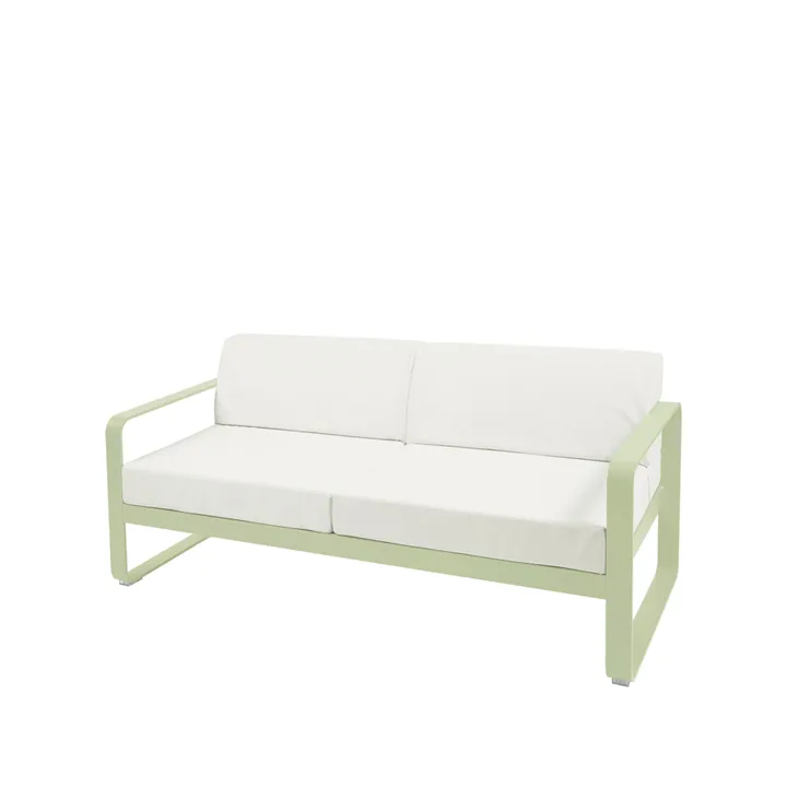 Bellevie 2-sits soffa - Willow green (grön), off-white dyna - Fermob