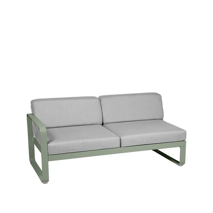Bellevie Left modulsoffa - 2-sits Cactus (grön), flannel grey dyna - Fermob