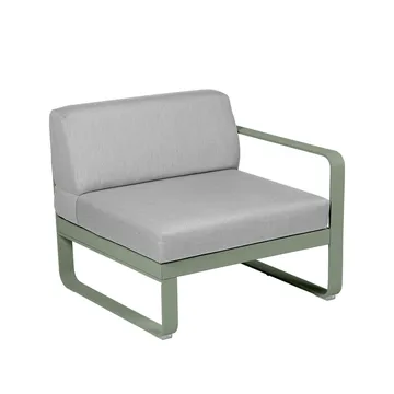 Bellevie Right modulsoffa - Cactus (grön), flannel grey dyna, 1-sits - Fermob