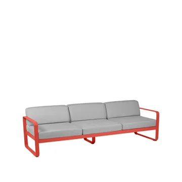 Bellevie soffa - 3-sits capucine, flannel grey dyna - Fermob